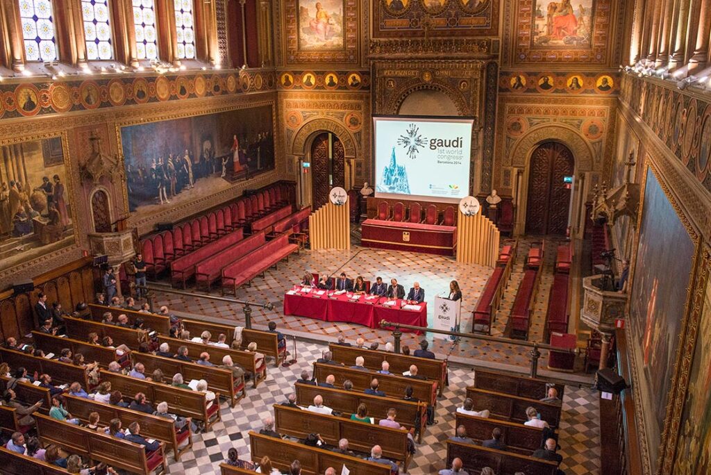 Panoramic view of the Gaudí World Congress 2014 opening session